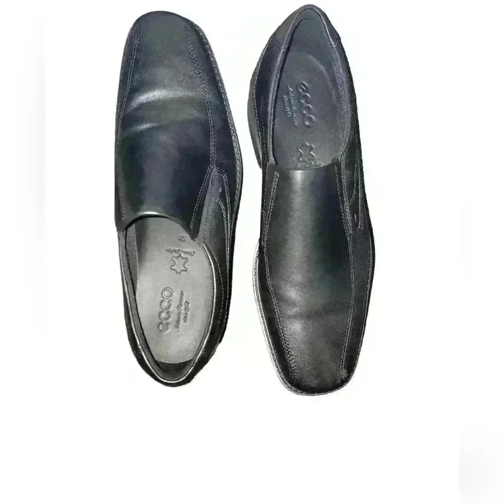 Men's Ecco New Jersey Slip on Loafers. Black Size 11-11.5. New in Box. - Picture 5 of 9